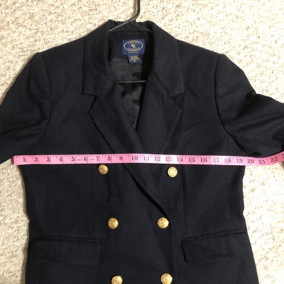 Vintage 100%Wool Navy Military Buttoned Blazer - Picture 8 of 11